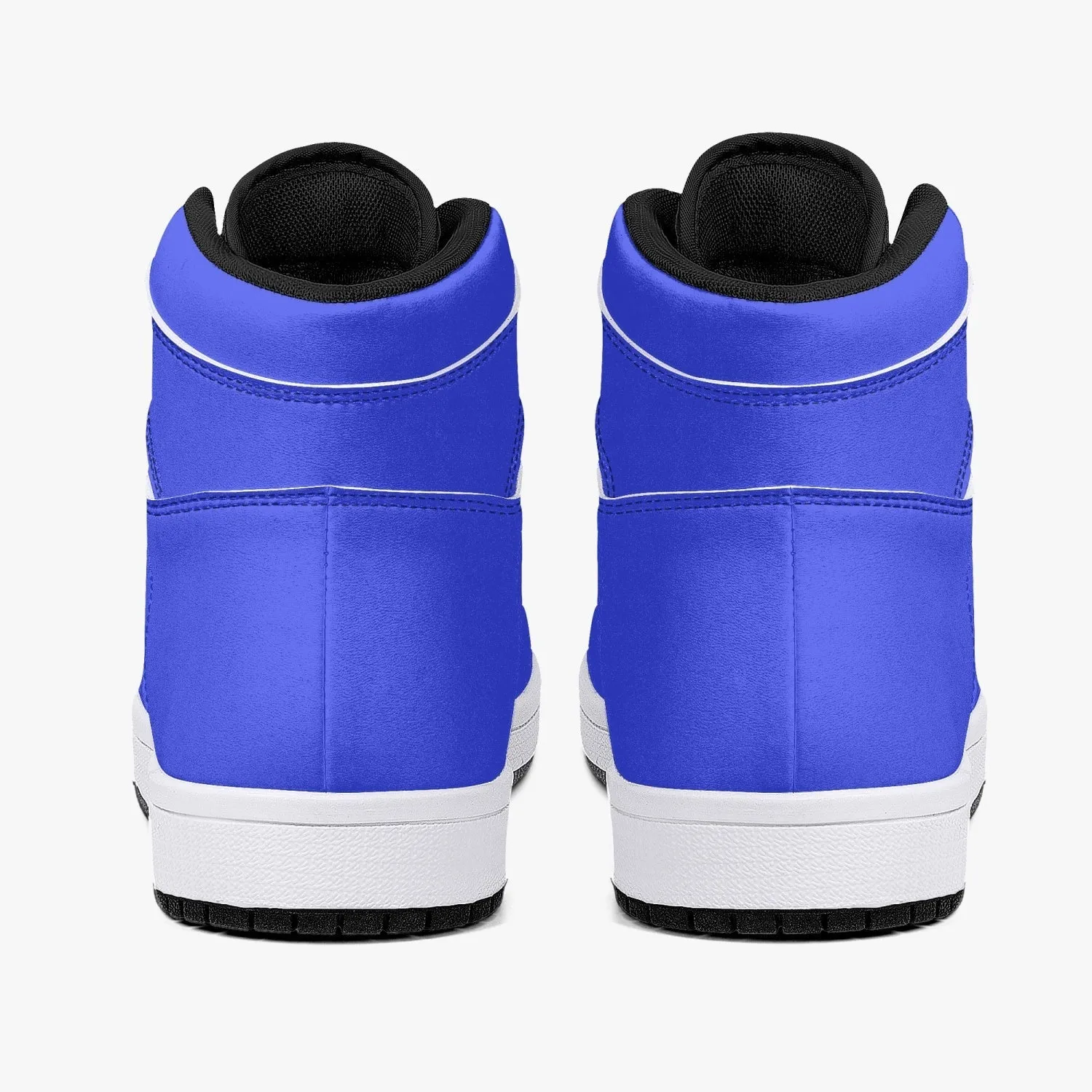 209. AJ1 High-Top Leather Sneakers - White / Black