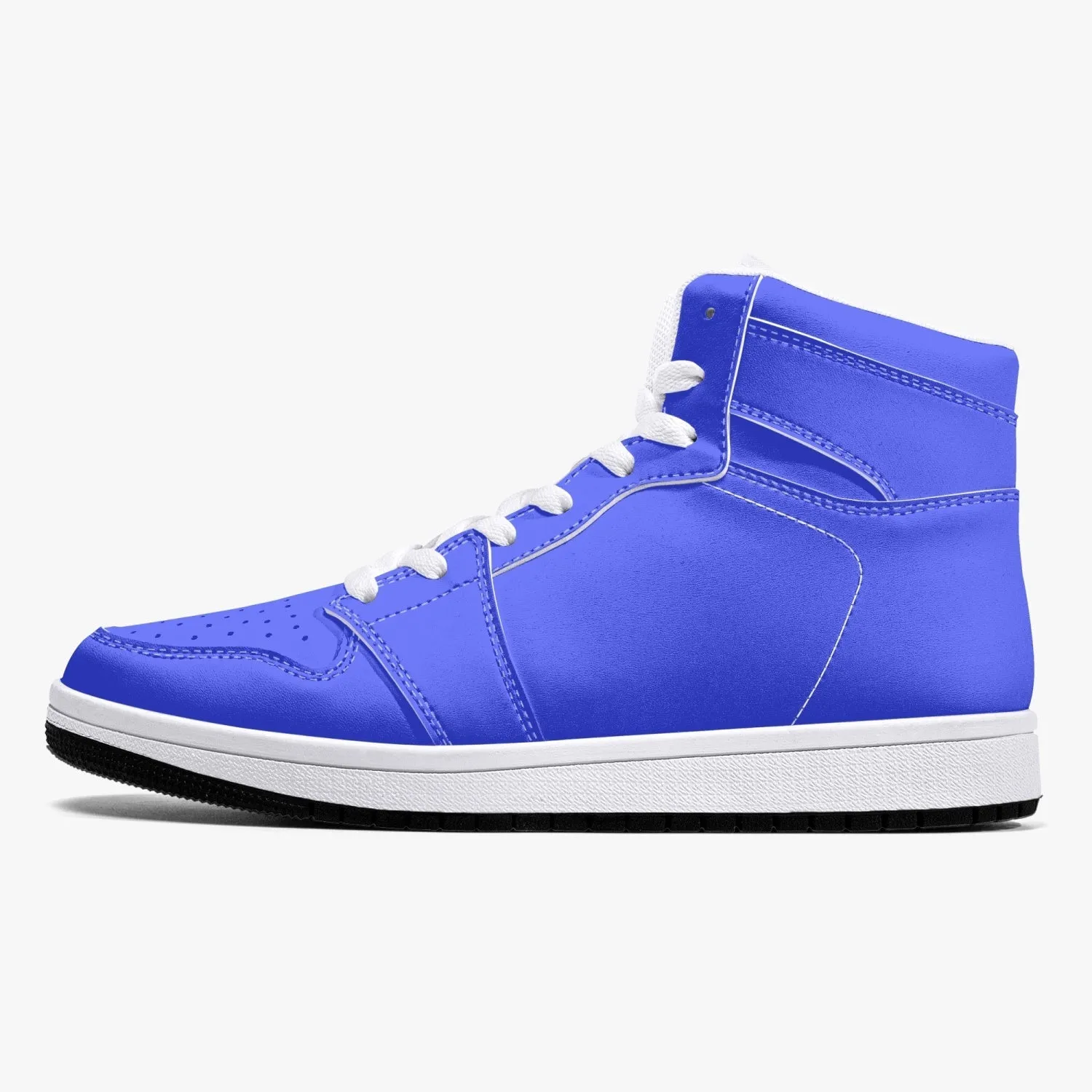 209. AJ1 High-Top Leather Sneakers - White / Black