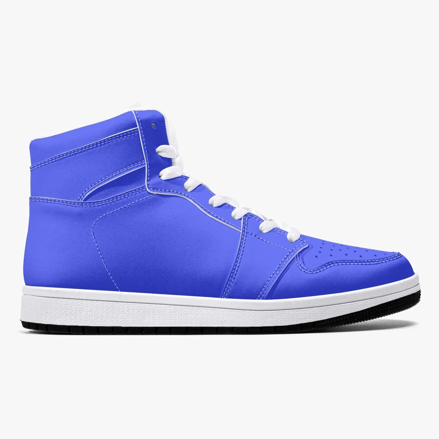 209. AJ1 High-Top Leather Sneakers - White / Black