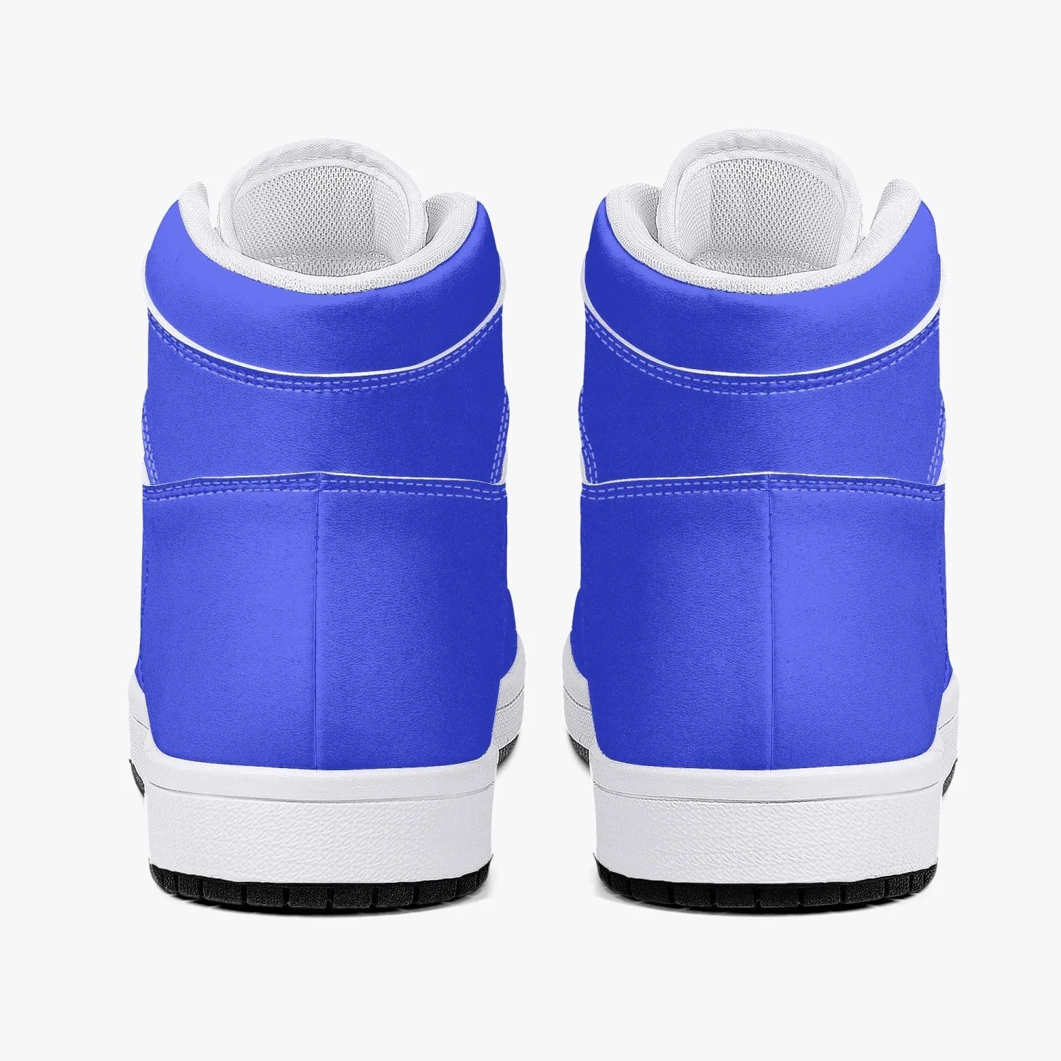 209. AJ1 High-Top Leather Sneakers - White / Black