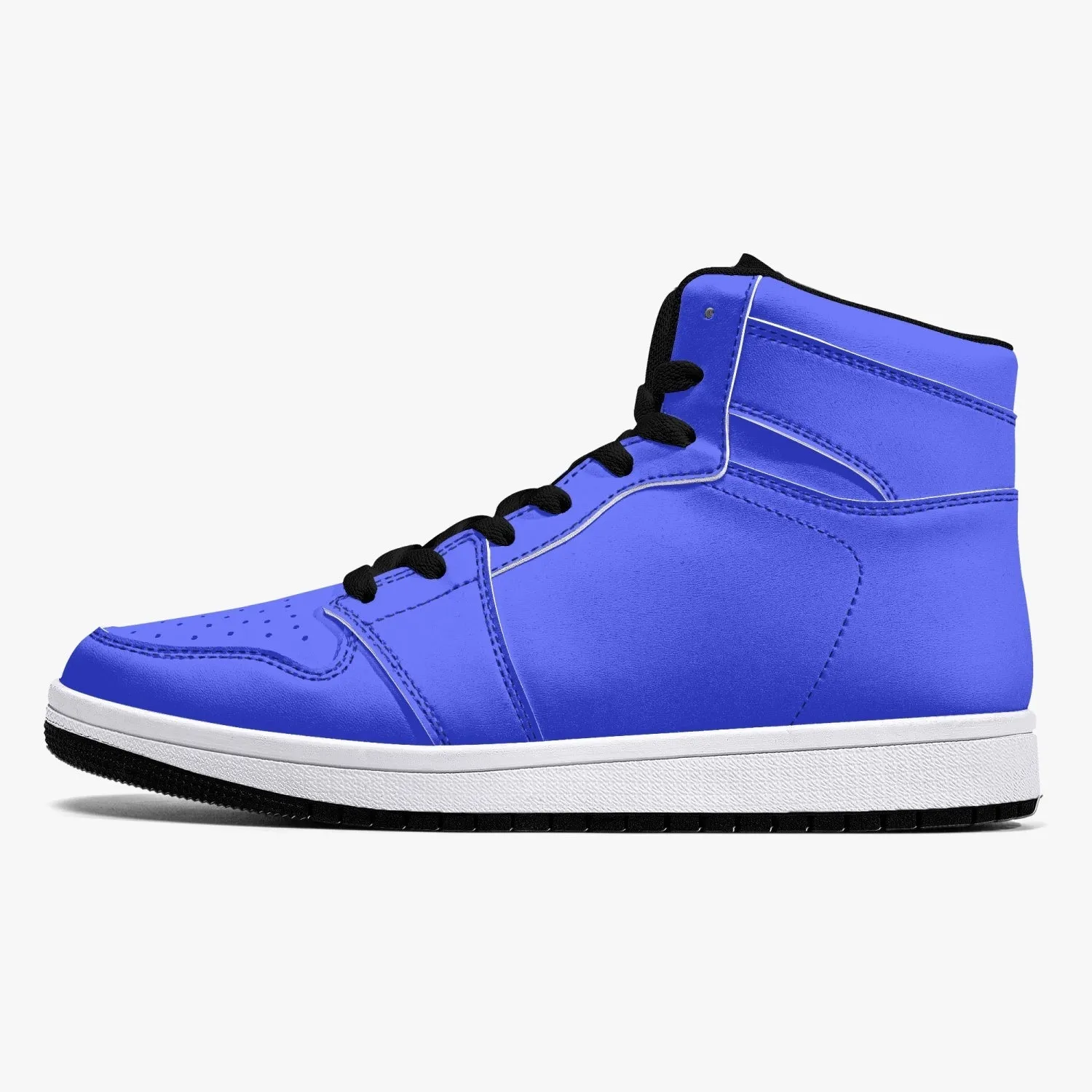 209. AJ1 High-Top Leather Sneakers - White / Black