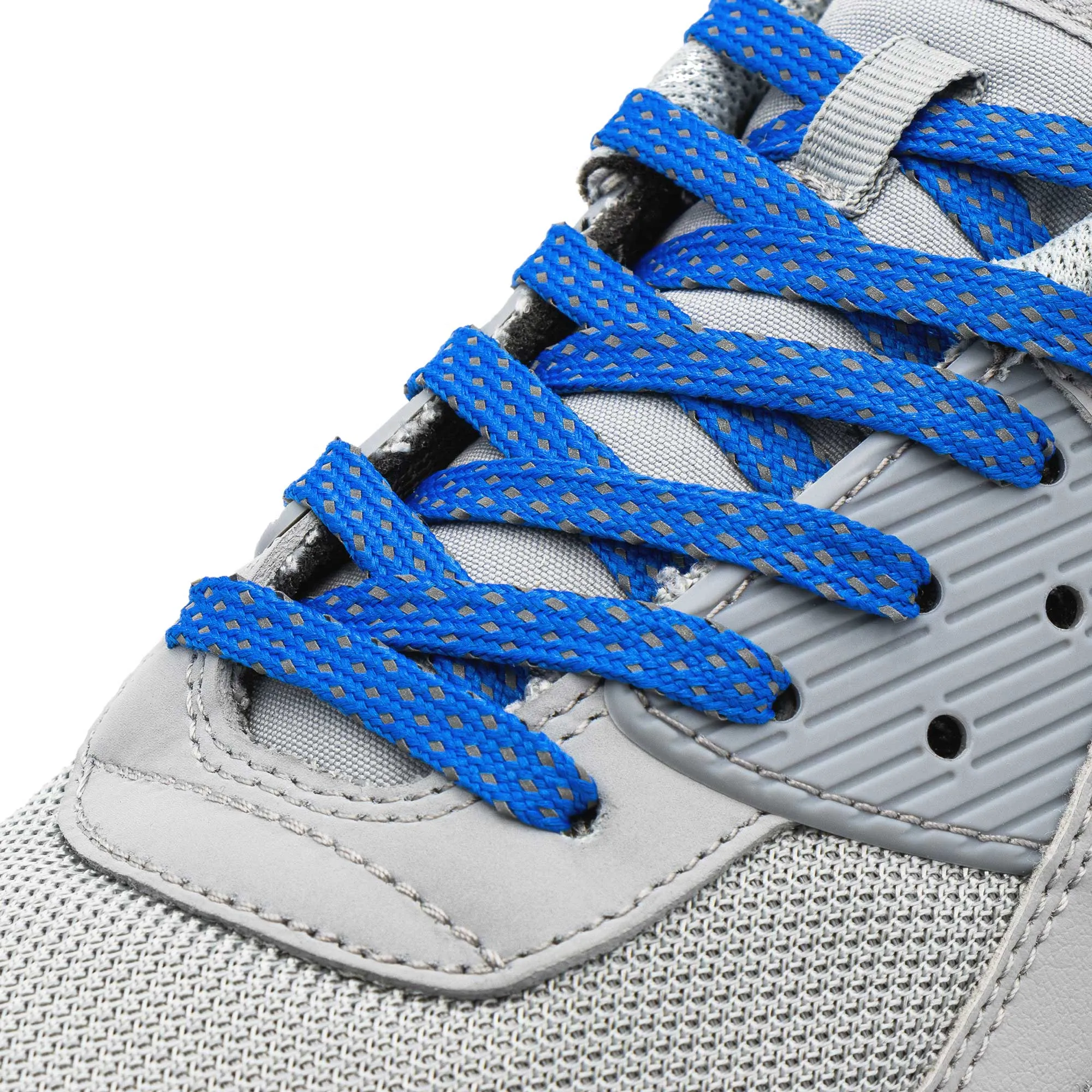 Blue - Reflective Flat Laces 2.0
