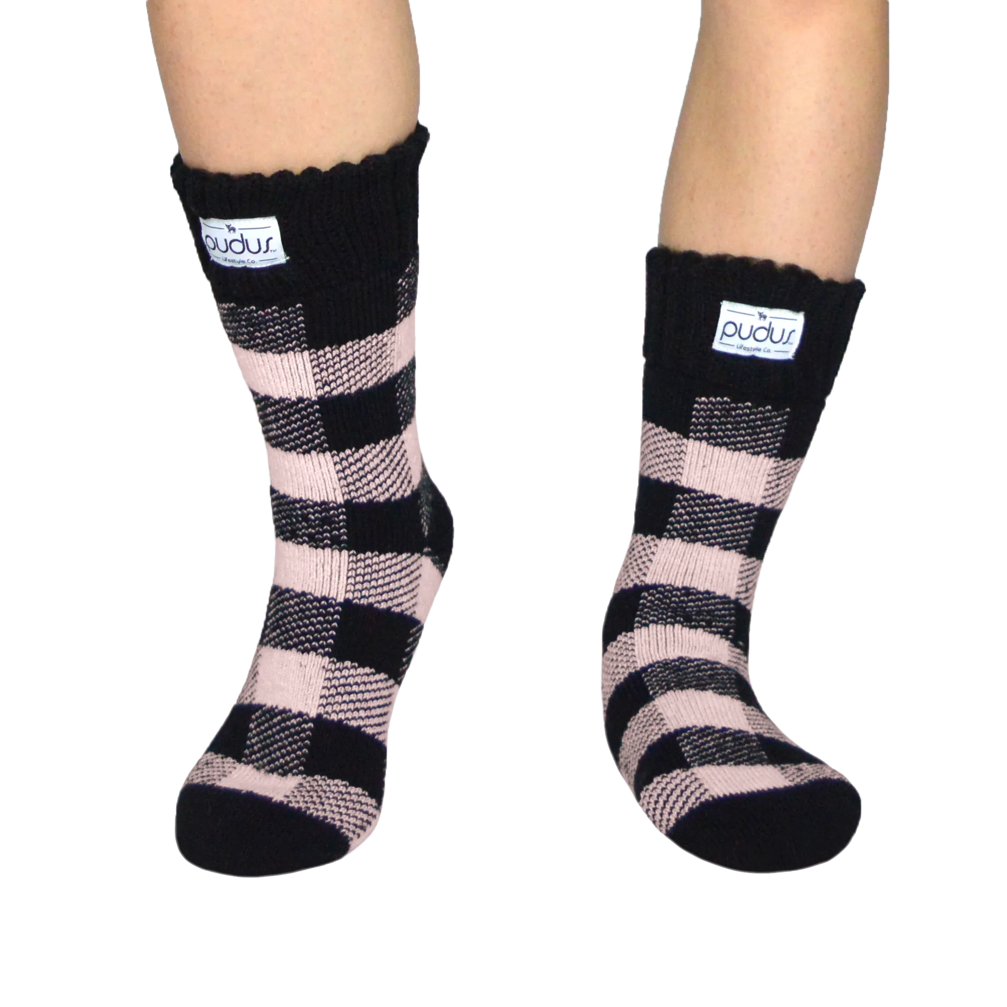 Boot Socks - Blush Lumberjack