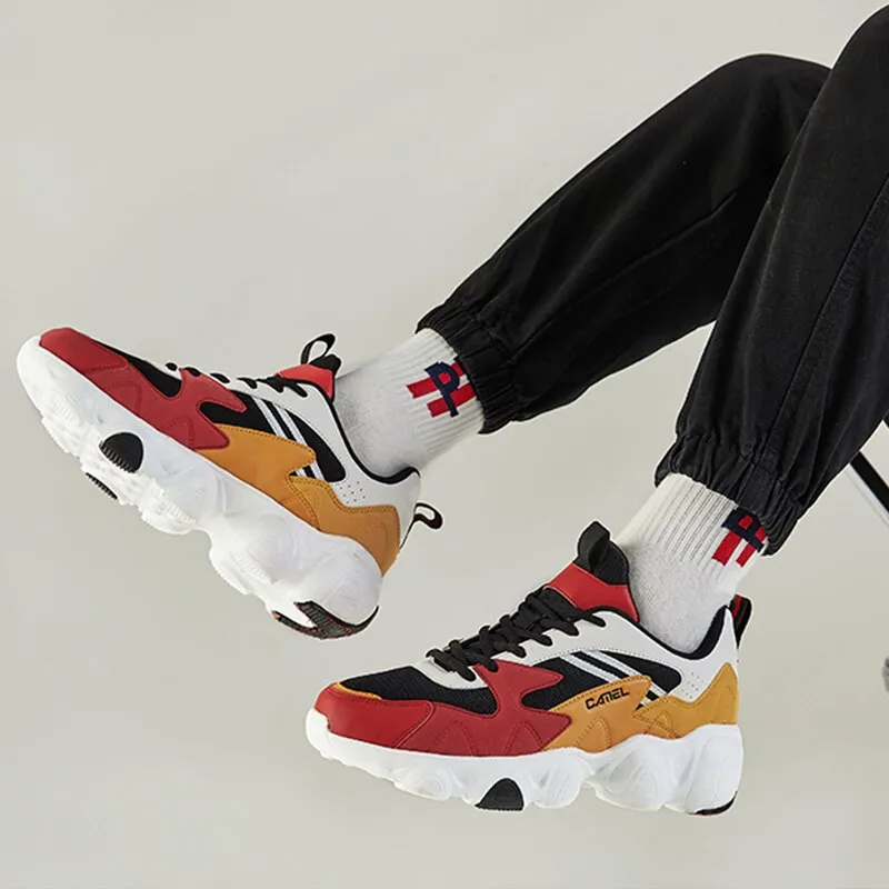 CAMEL Official Original Sports Shoes Men Autumn Winter Fashion Clunky
