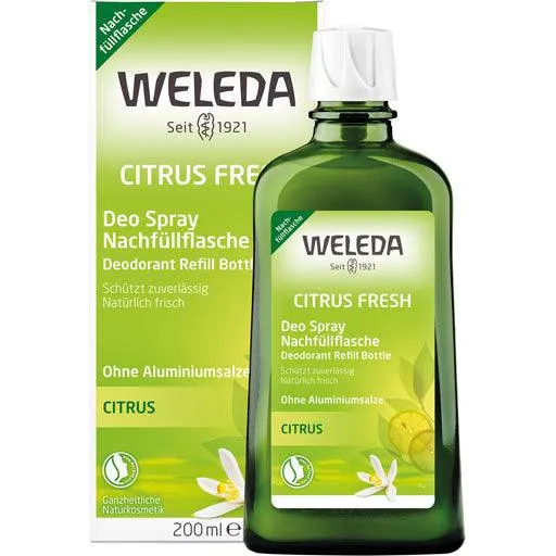Citrus Fresh Deodorant Spray Refill Bottle