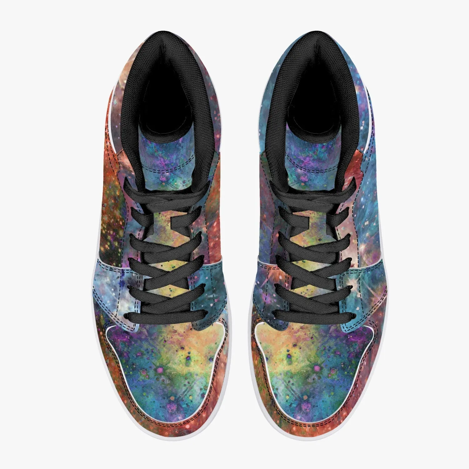 Fortuna Psychedelic Split-Style High-Top Sneakers