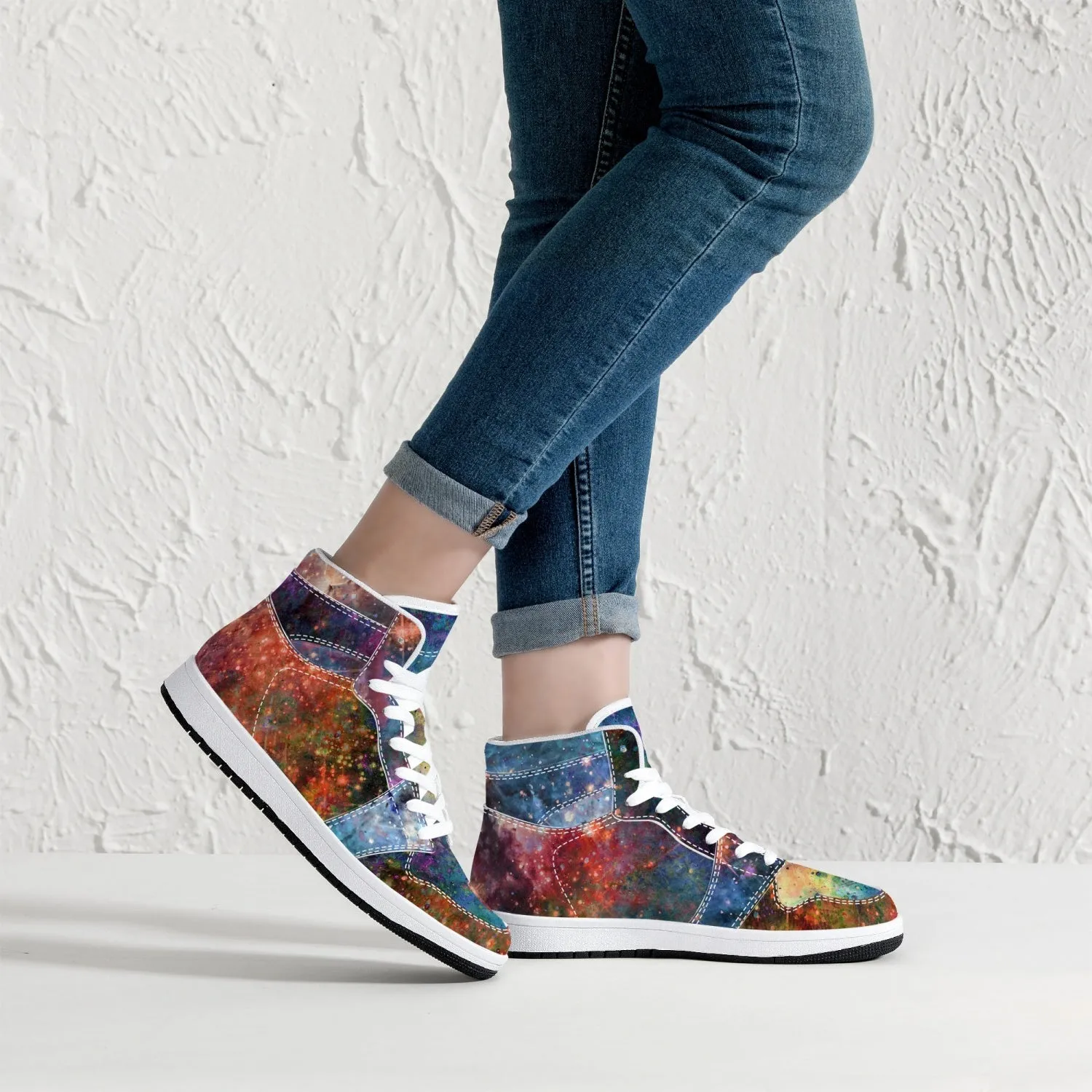 Fortuna Psychedelic Split-Style High-Top Sneakers