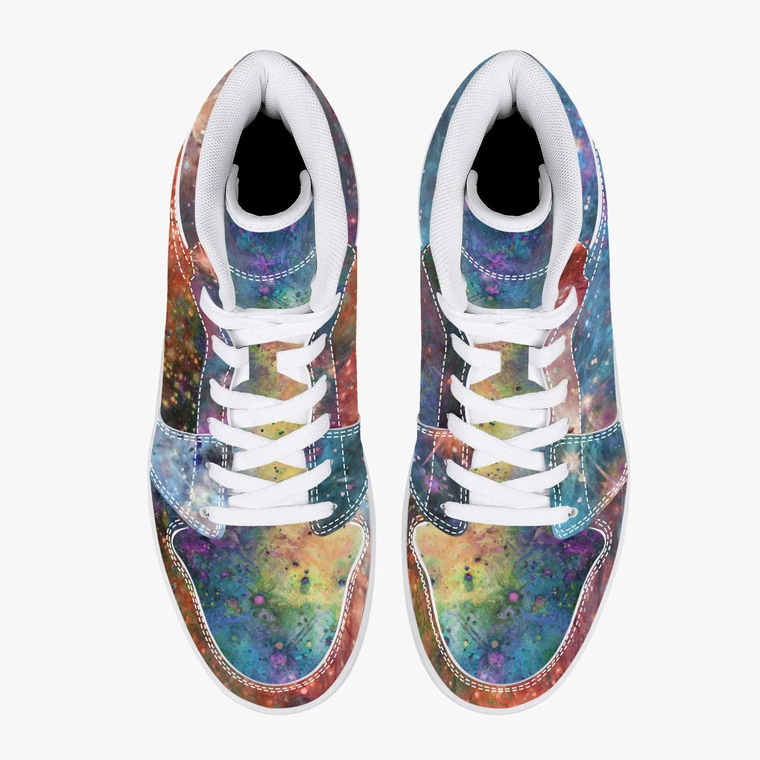 Fortuna Psychedelic Split-Style High-Top Sneakers