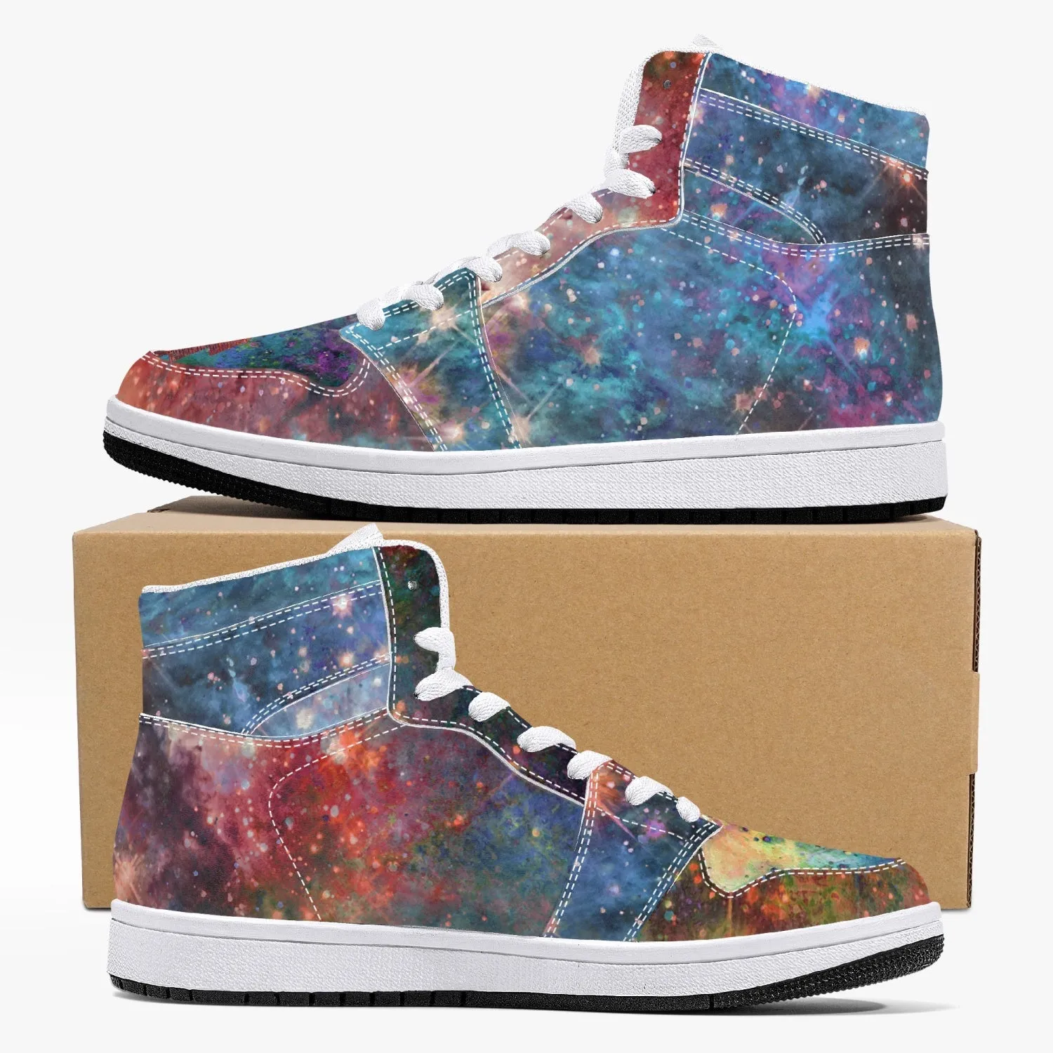 Fortuna Psychedelic Split-Style High-Top Sneakers