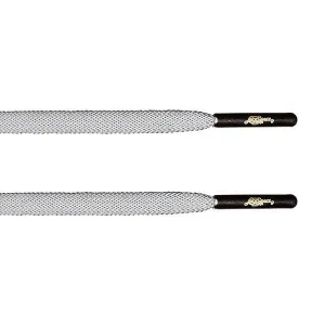 Full 3M Flat Laces - Gunmetal Aglet