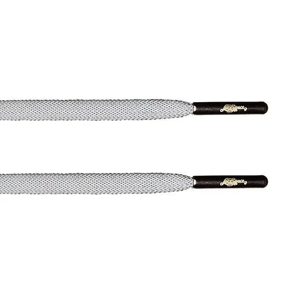 Full 3M Flat Laces - Gunmetal Aglet