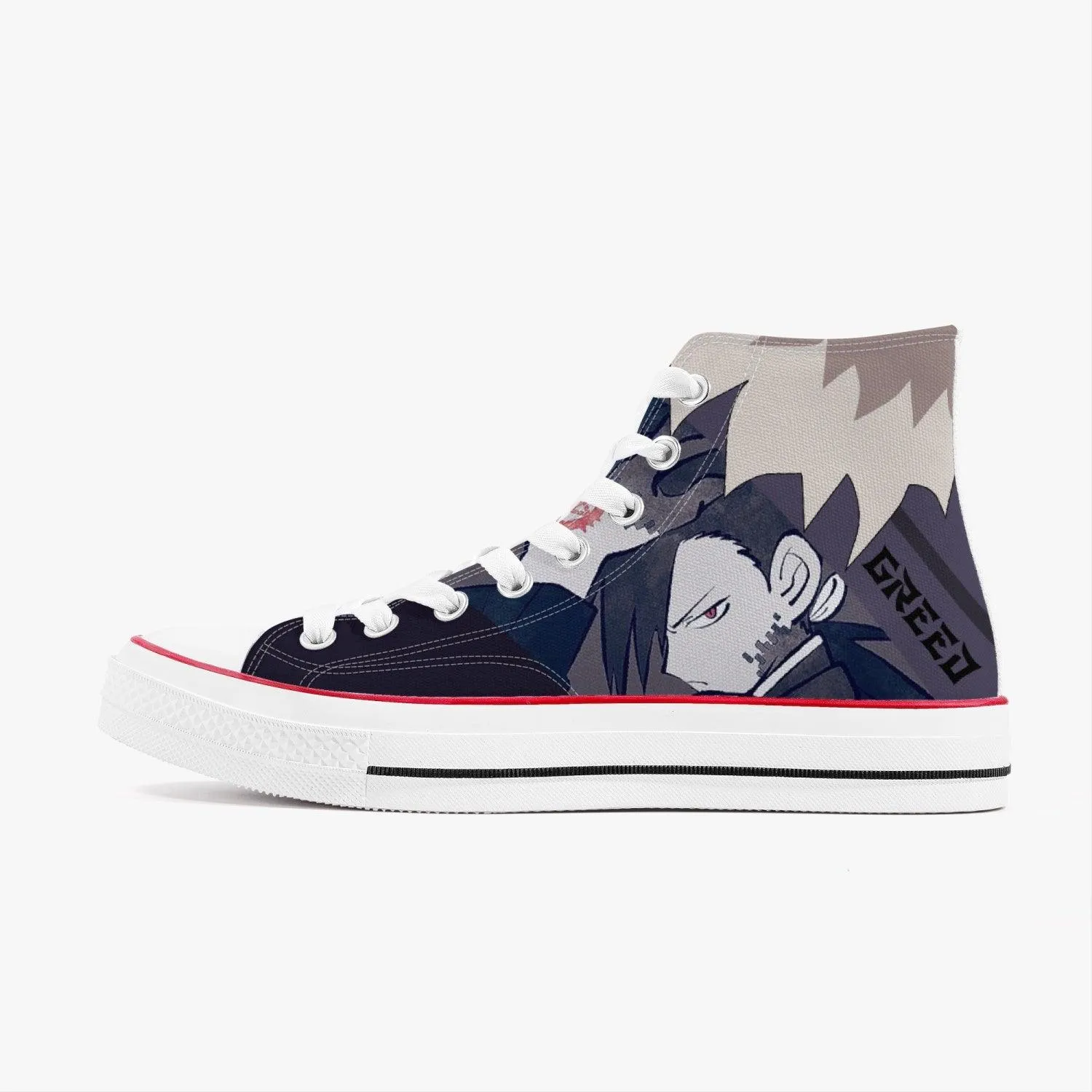Fullmetal Alchemist Greed A-Star High White Anime Shoes