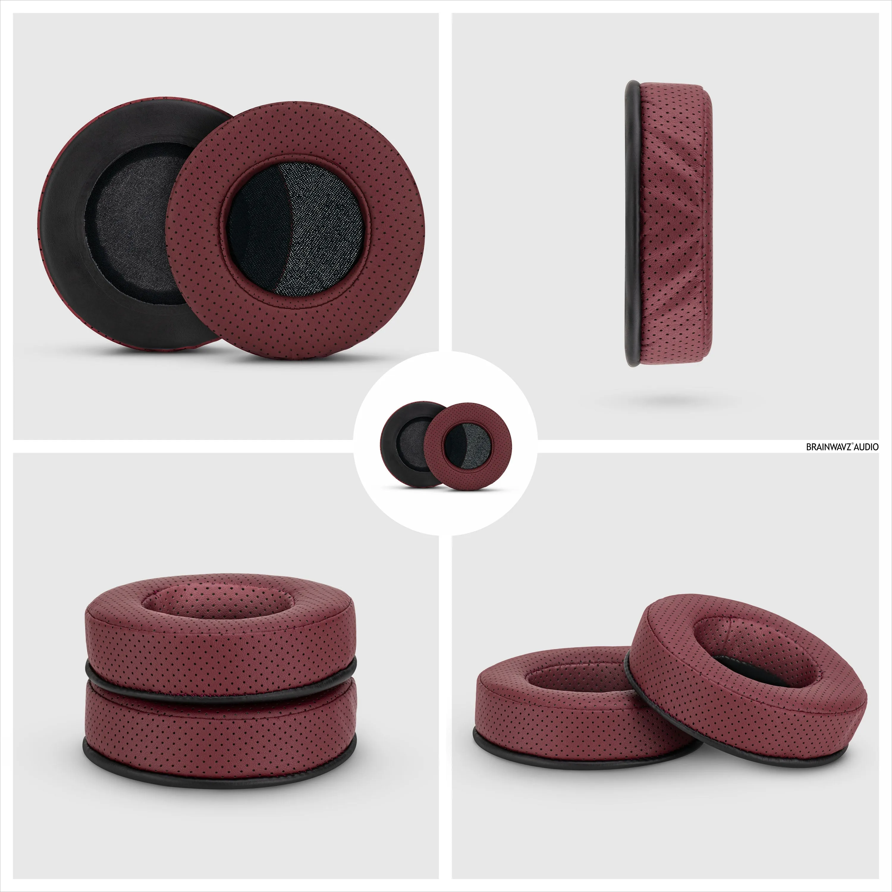 Headphone Memory Foam Earpads - Round - Perforated