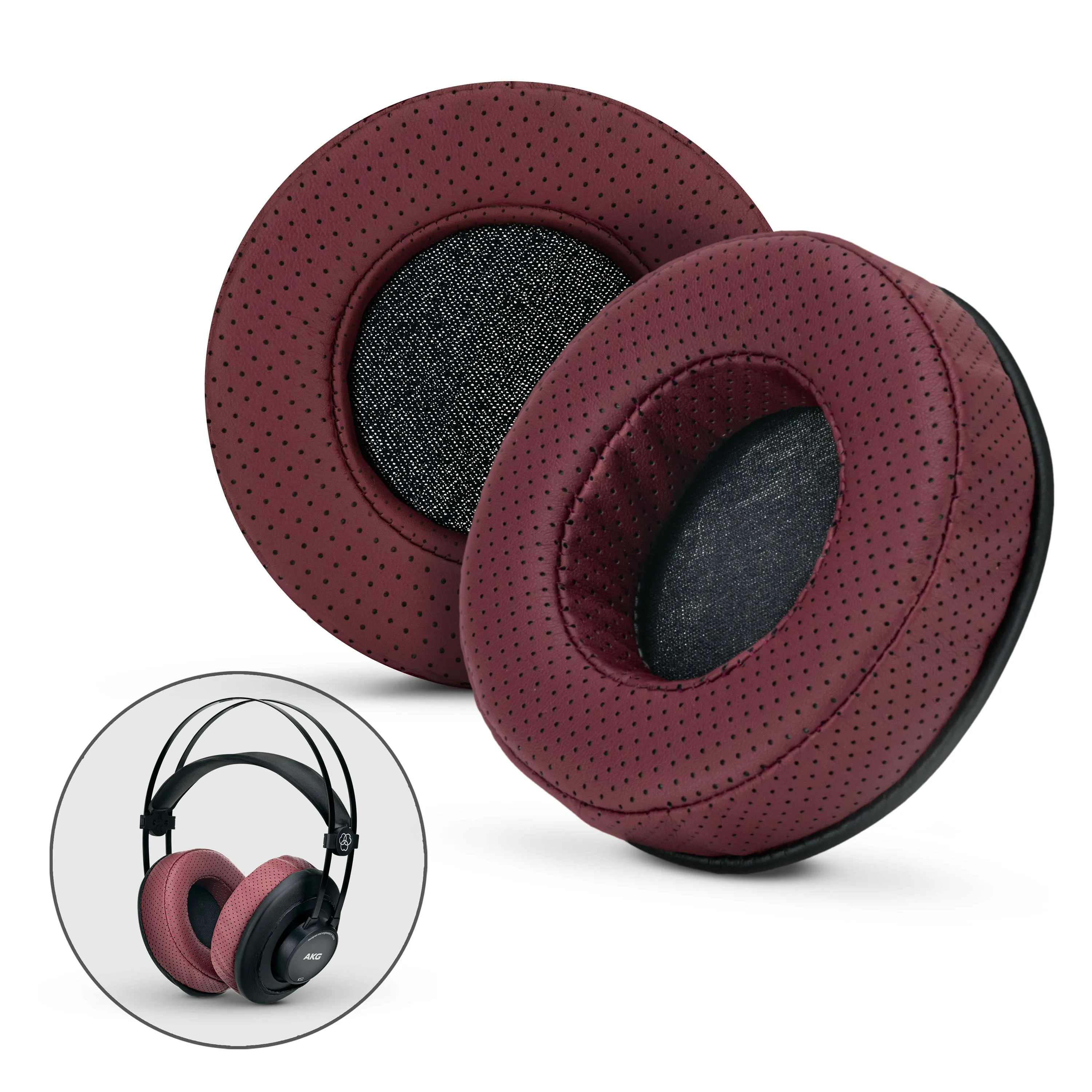 Headphone Memory Foam Earpads - Round - Perforated