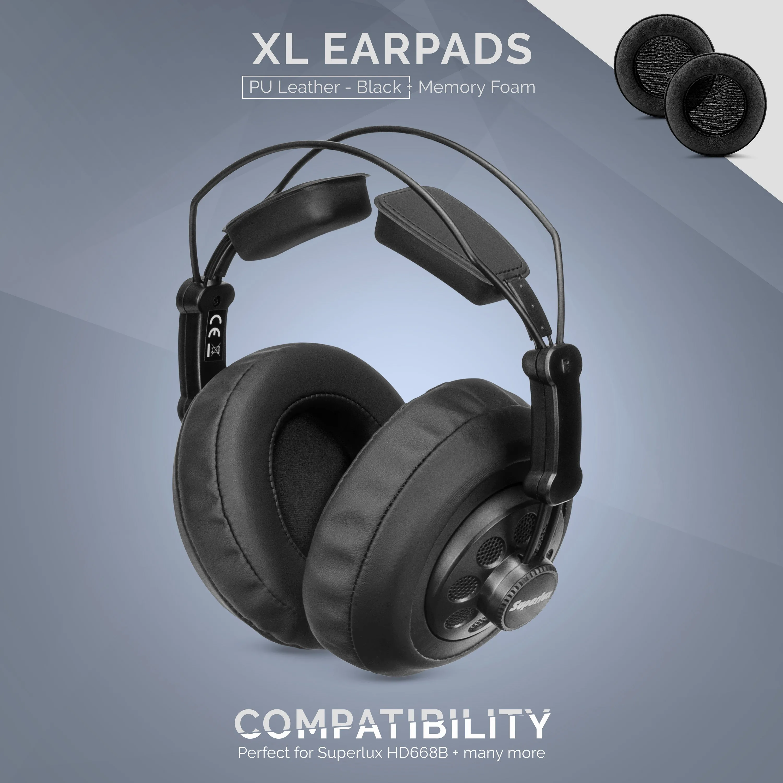 Headphone Memory Foam Earpads - XL Size