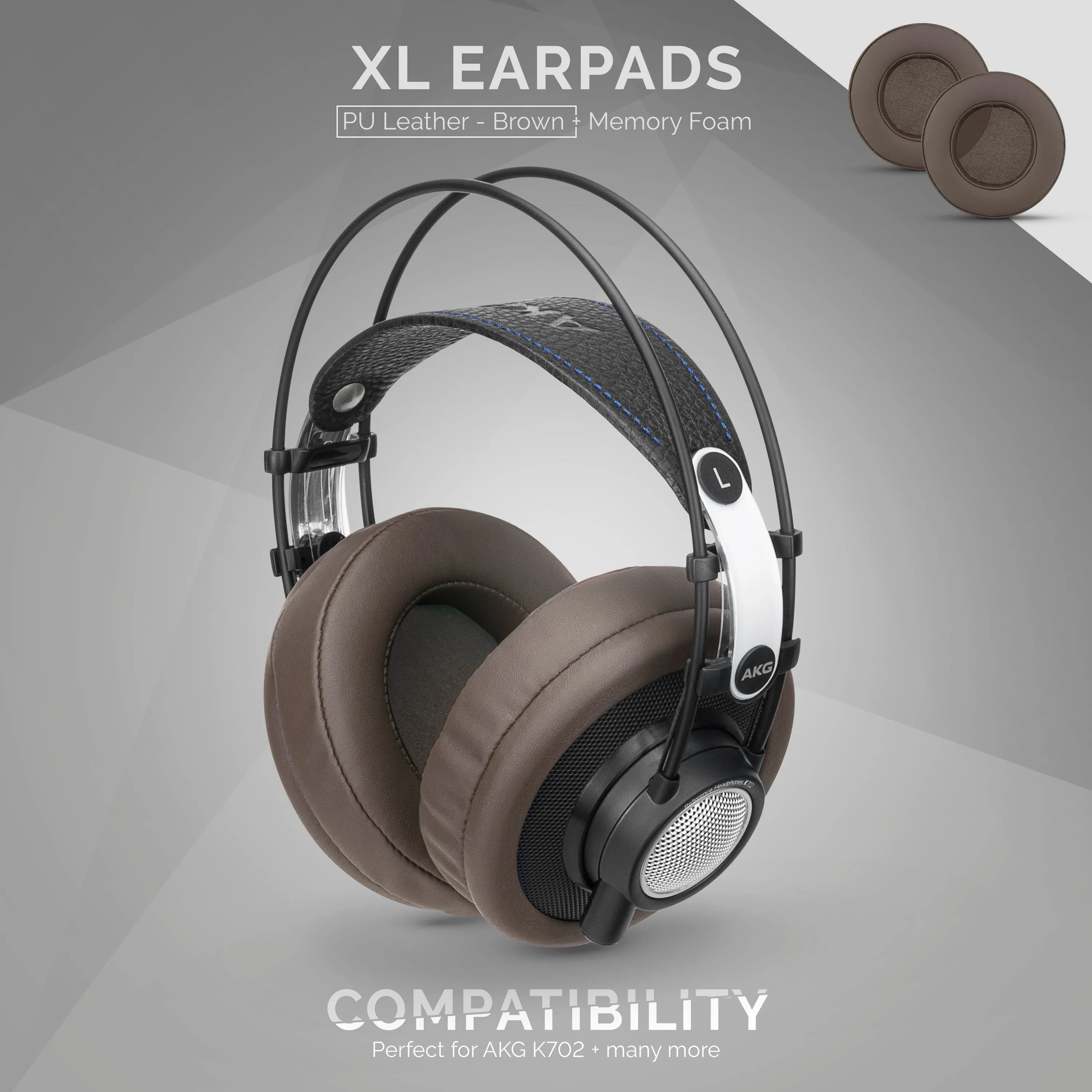 Headphone Memory Foam Earpads - XL Size
