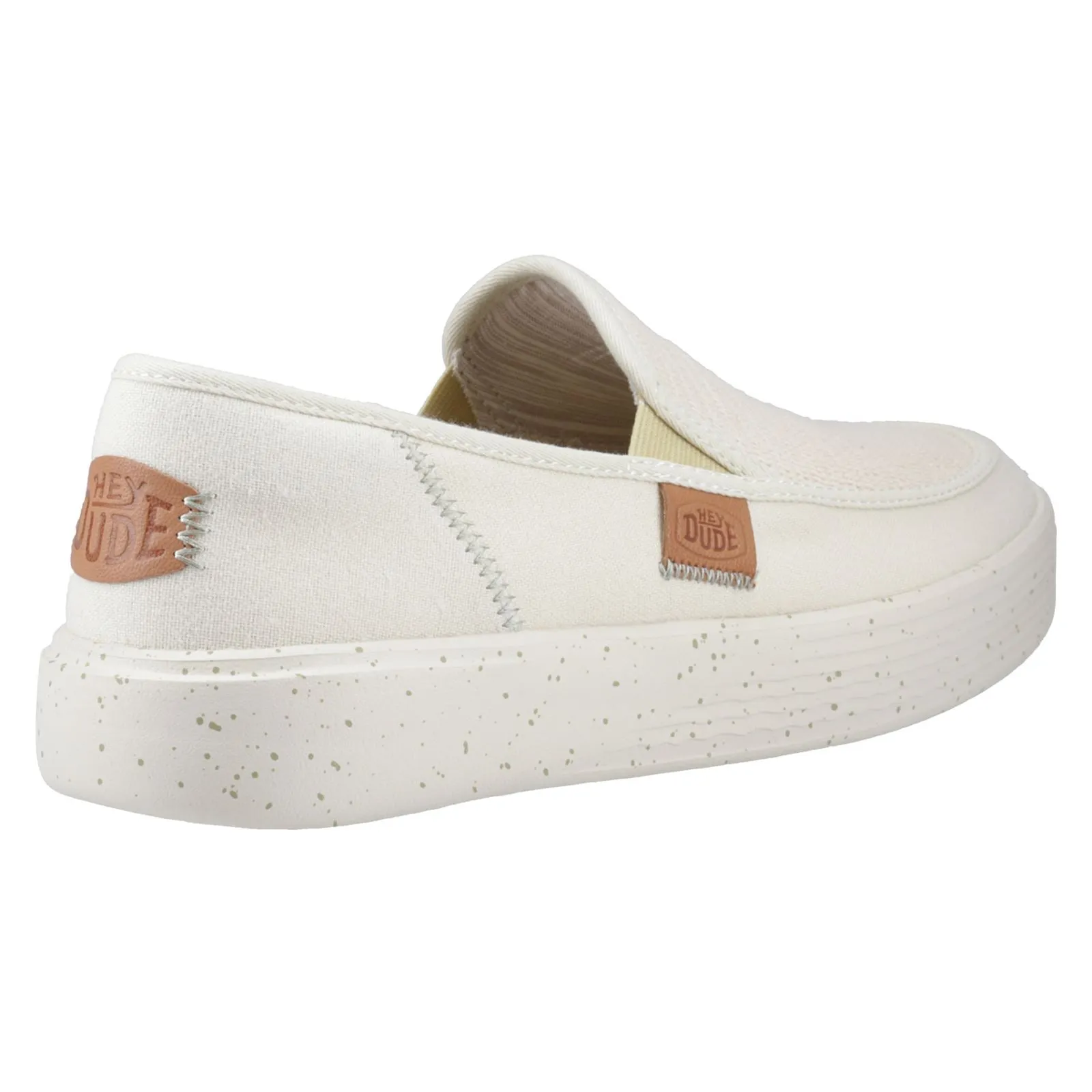 HEYDUDE Sunapee Coastline Cotton Blend Men's Bone Loafers
