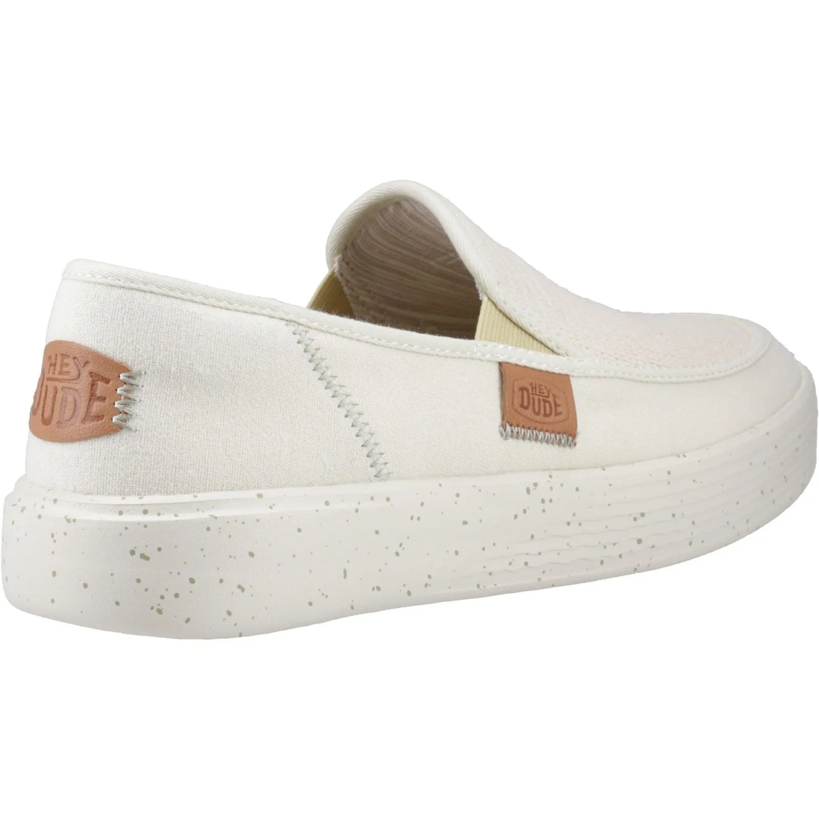 HEYDUDE Sunapee Coastline Cotton Blend Men's Bone Loafers