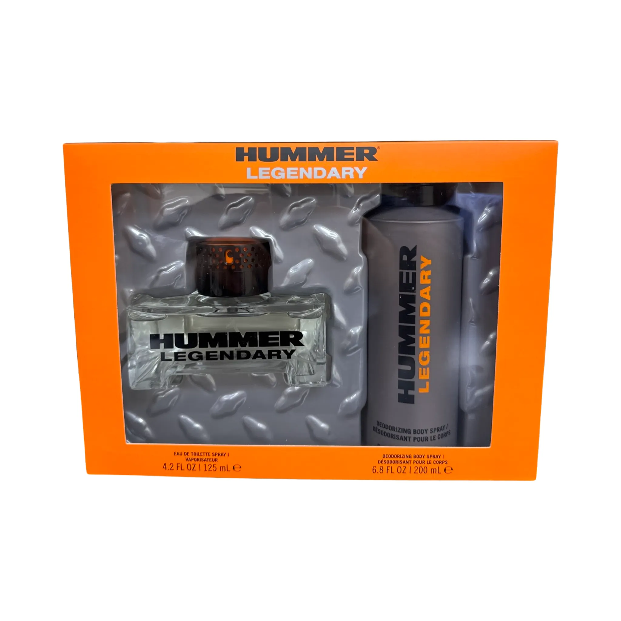 Hummer Legendary (NO BOX) Gift Set - 125ML EDT Spray   200ML Deodorizing Body Spray (Men)