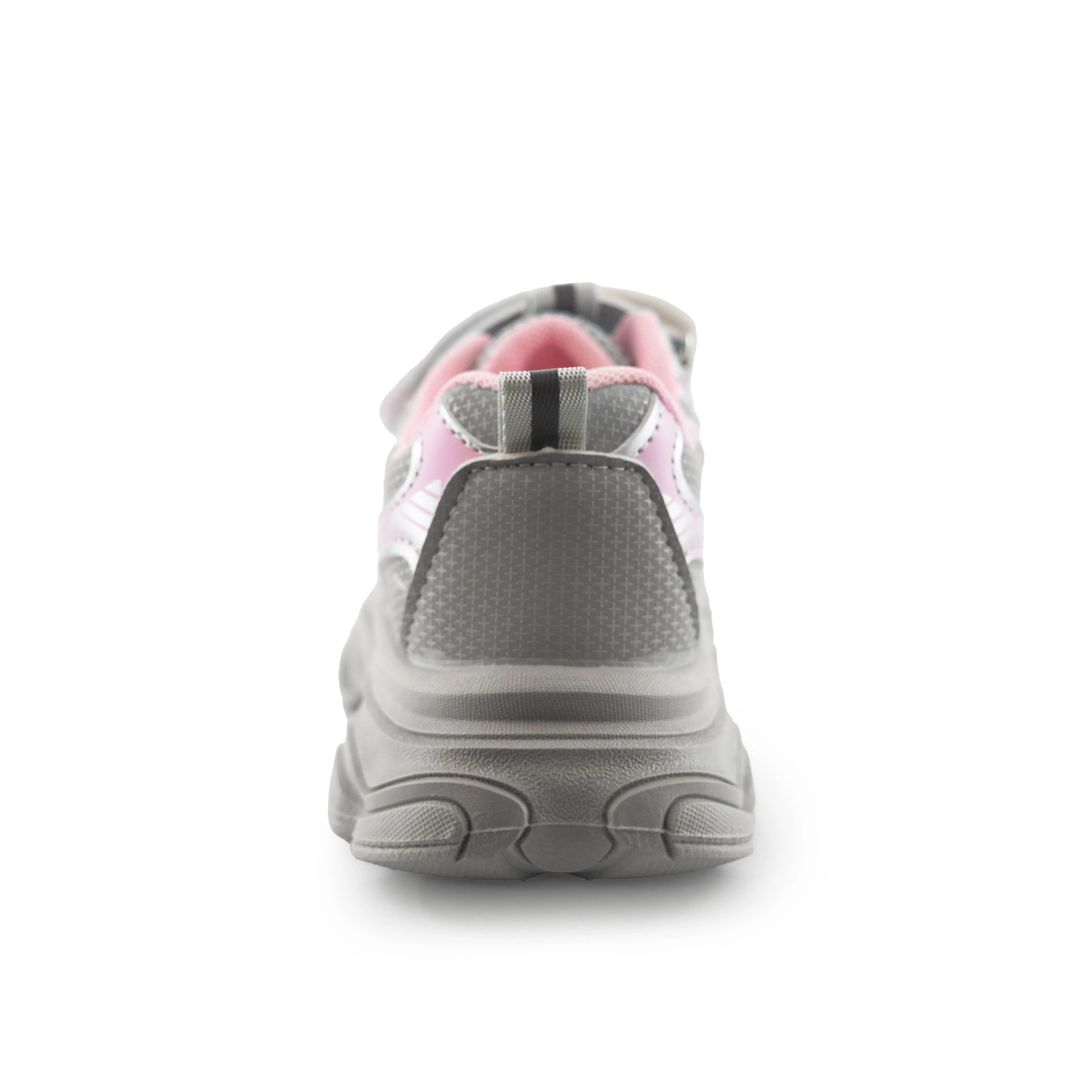 Kids' Chunky Sneakers – 128 Pink & Silver Lightweight Shoes
