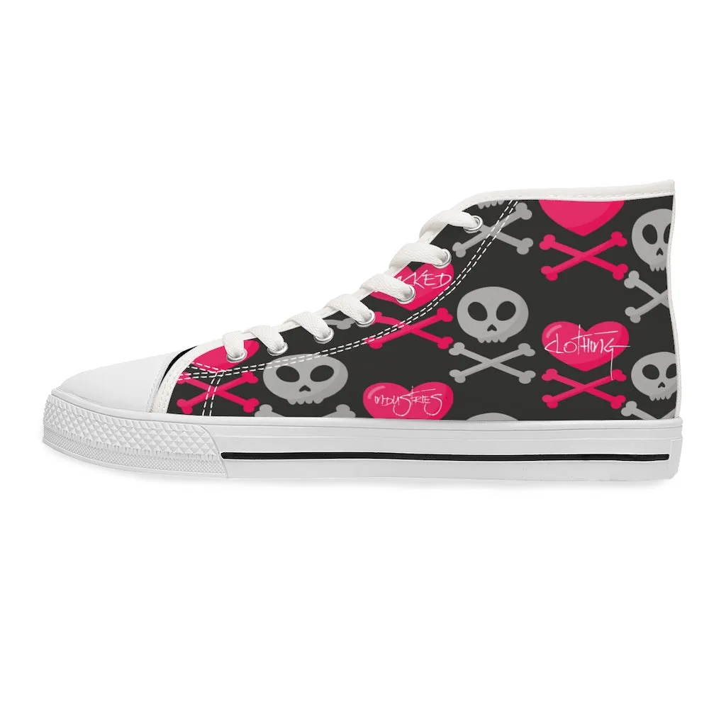 Love /skulls High Top Sneakers