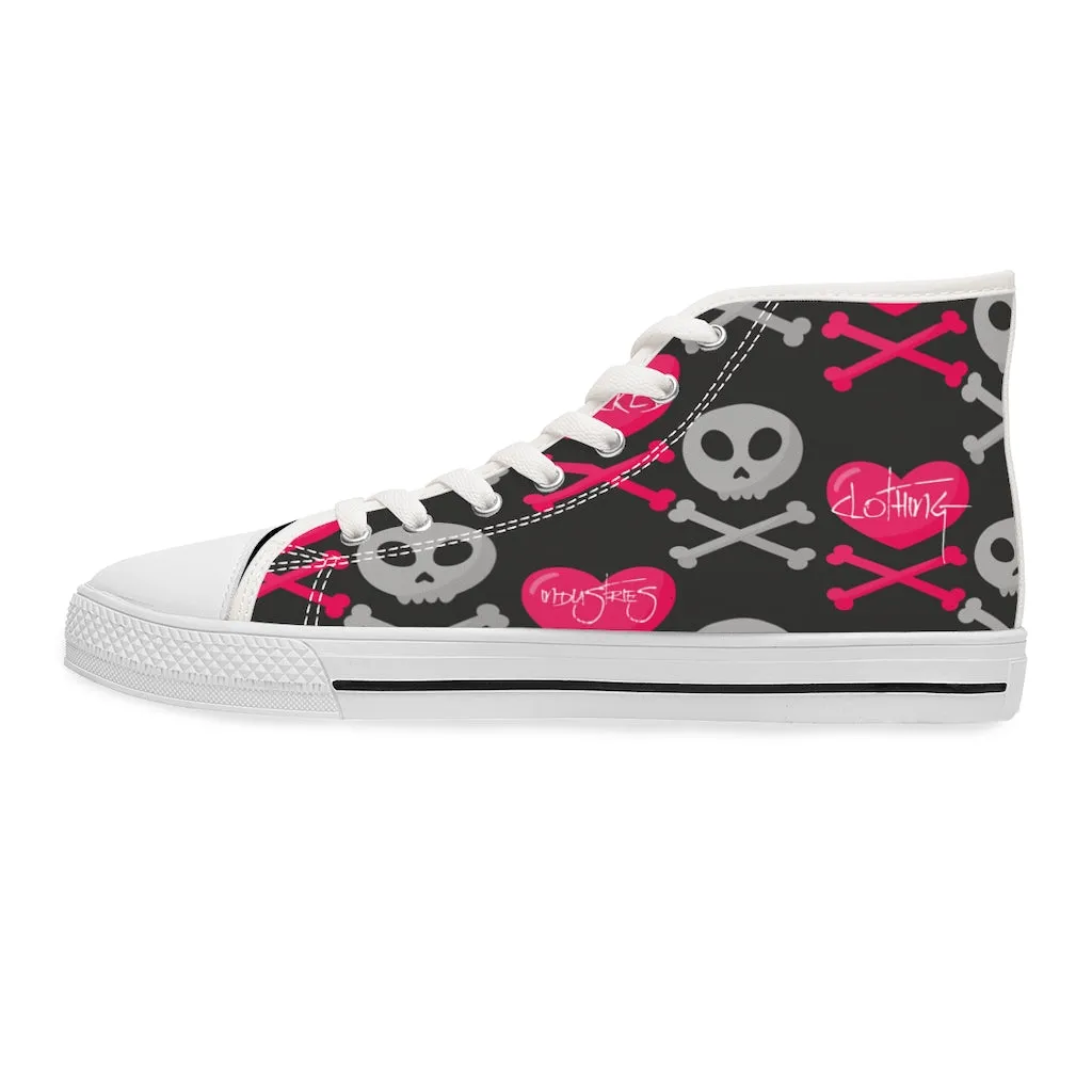 Love /skulls High Top Sneakers
