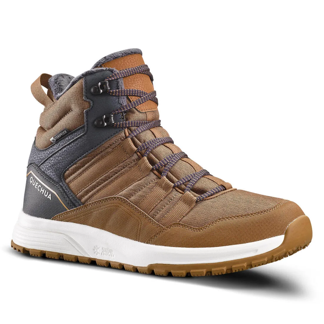 Men’s Warm and Waterproof Hiking Boots - SH100 X-WARM