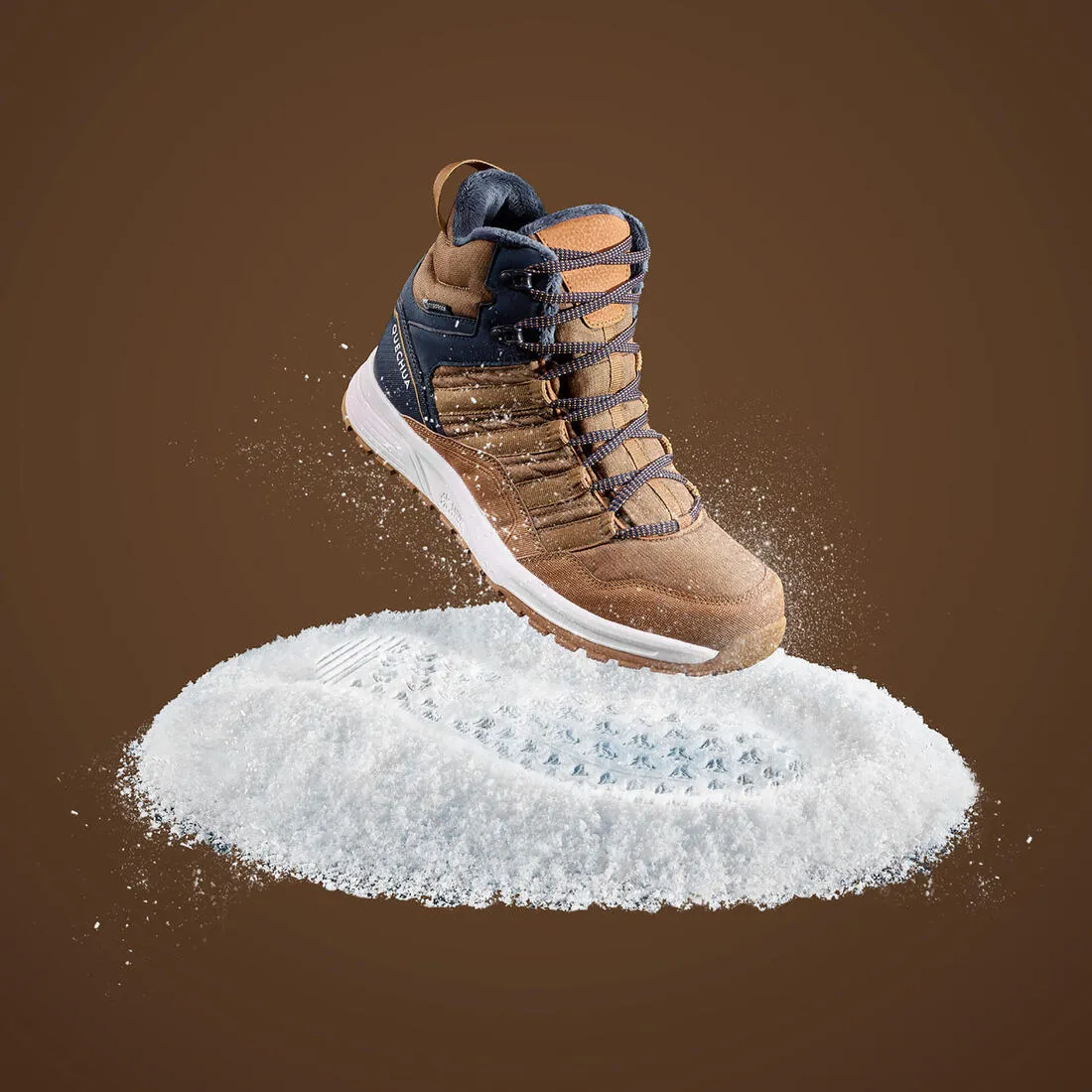 Men’s Warm and Waterproof Hiking Boots - SH100 X-WARM