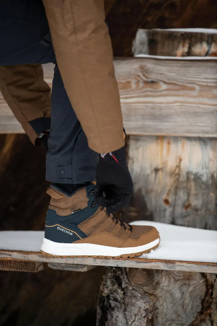 Men’s Warm and Waterproof Hiking Boots - SH100 X-WARM