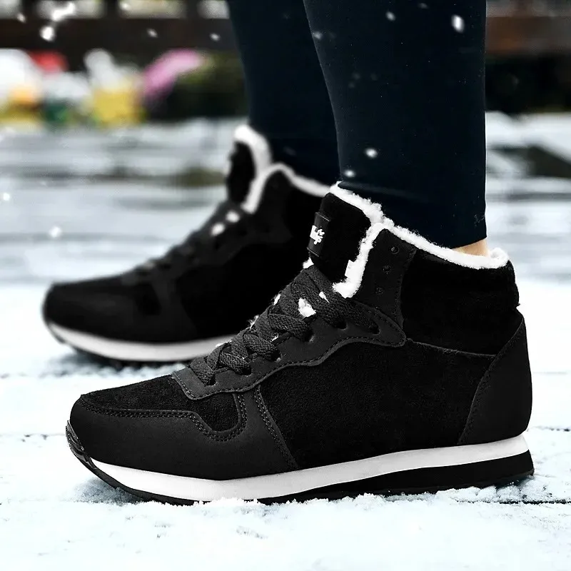 Men's Warm Fleece Lined Lace Up Winter Boots with Non Slip Sole | Perfect for Outdoor Activities