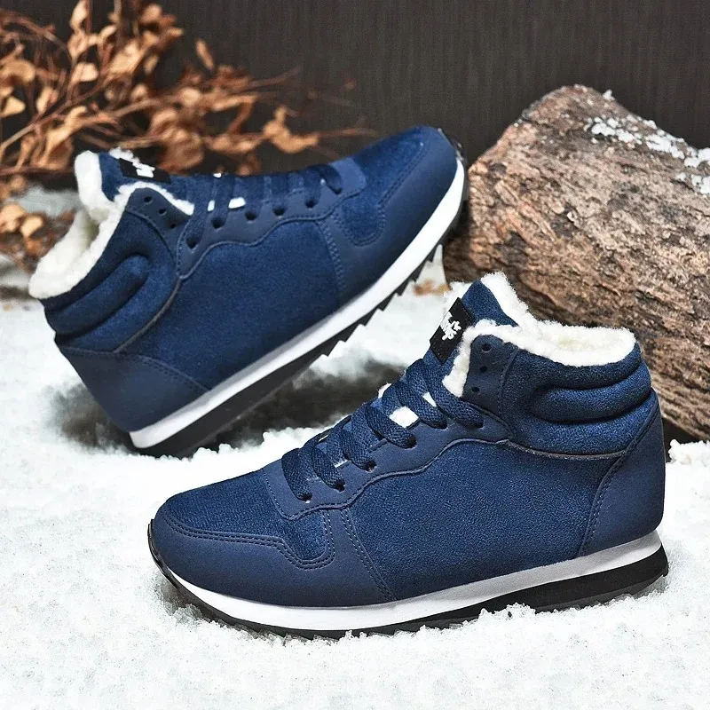 Men's Warm Fleece Lined Lace Up Winter Boots with Non Slip Sole | Perfect for Outdoor Activities