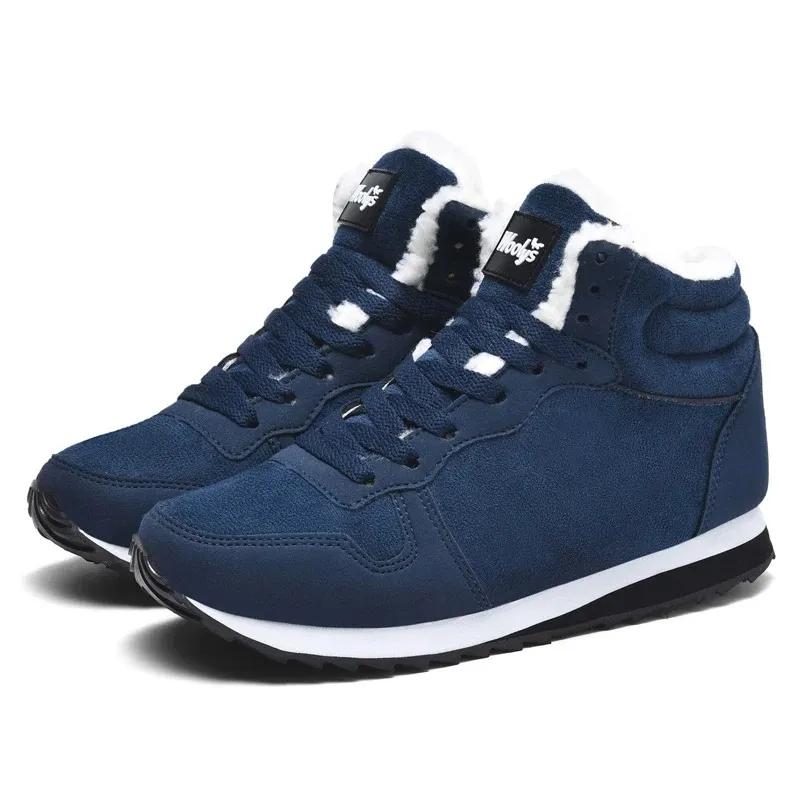 Men's Warm Fleece Lined Lace Up Winter Boots with Non Slip Sole | Perfect for Outdoor Activities