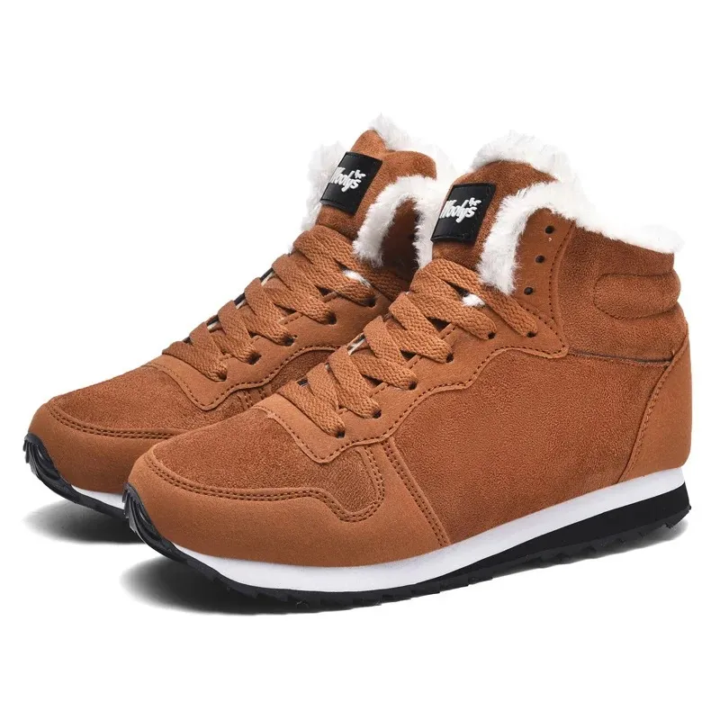 Men's Warm Fleece Lined Lace Up Winter Boots with Non Slip Sole | Perfect for Outdoor Activities
