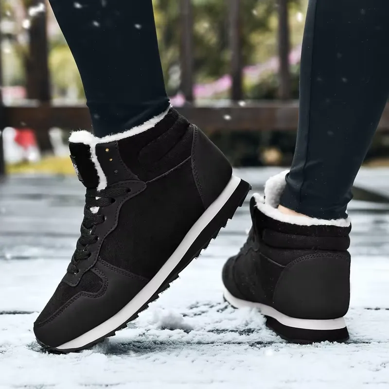 Men's Warm Fleece Lined Lace Up Winter Boots with Non Slip Sole | Perfect for Outdoor Activities