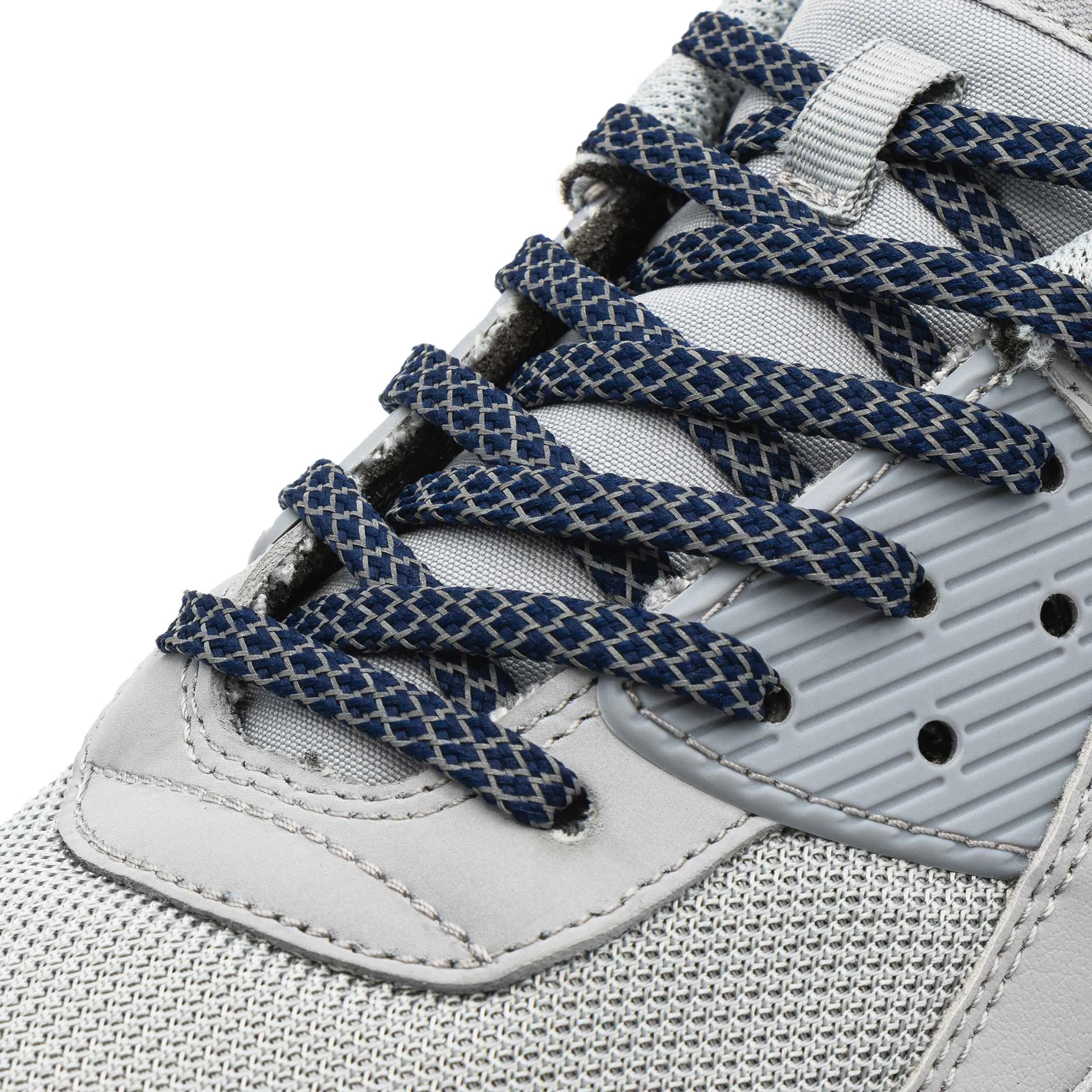 Navy Blue - Reflective Flat Laces 1.0