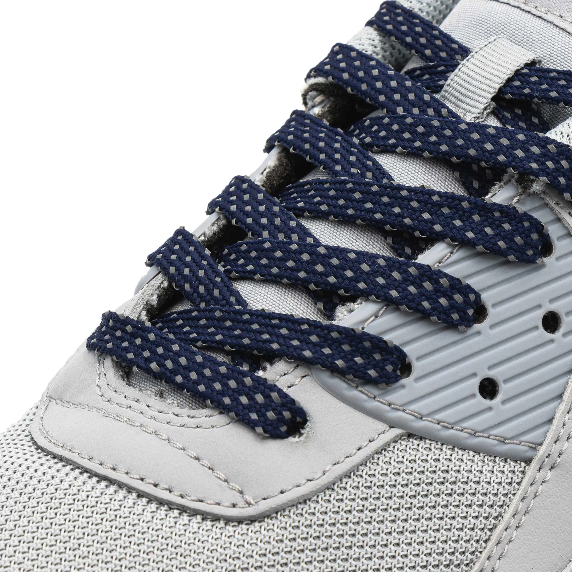 Navy Blue - Reflective Flat Laces 2.0