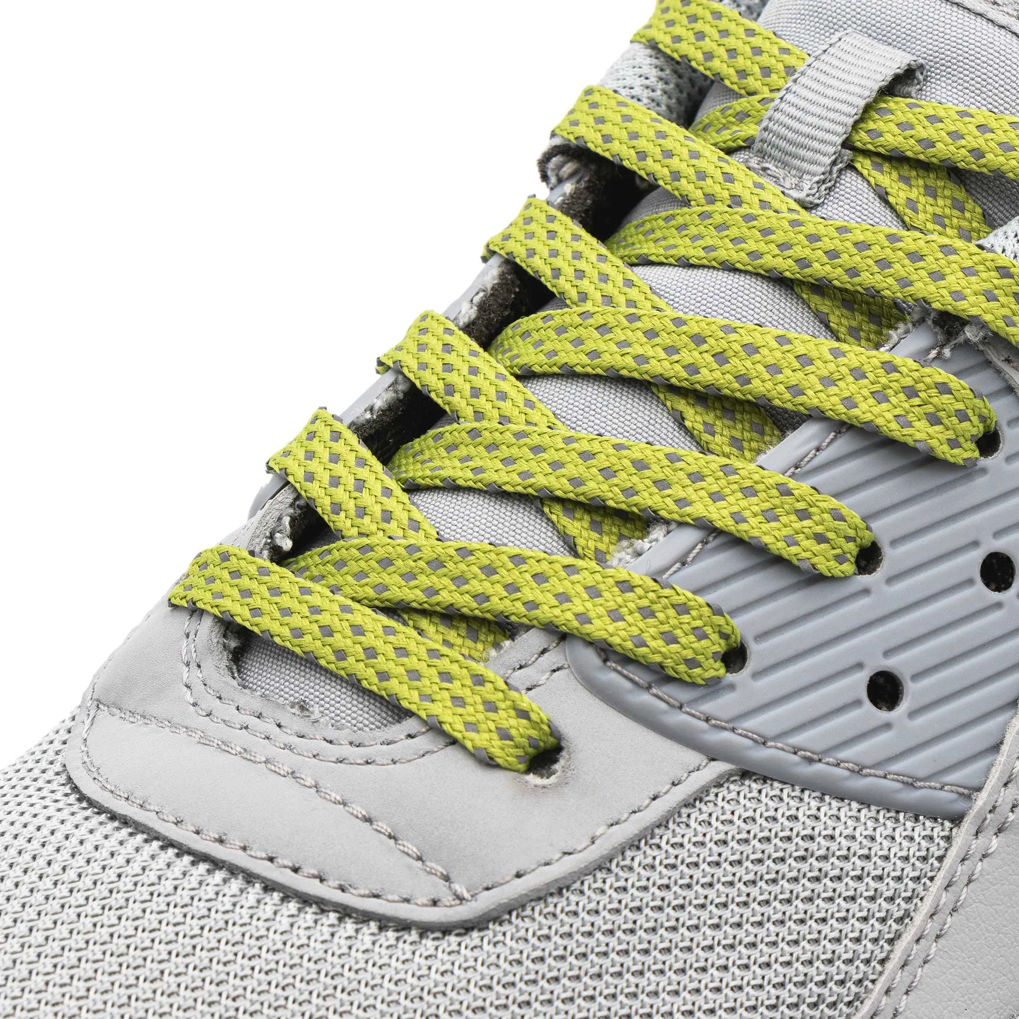 Olive - Reflective Flat Laces 2.0