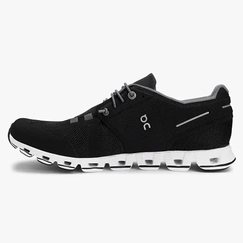 ON Women's Cloud Sneakers, Black/White, 8.5 Medium US