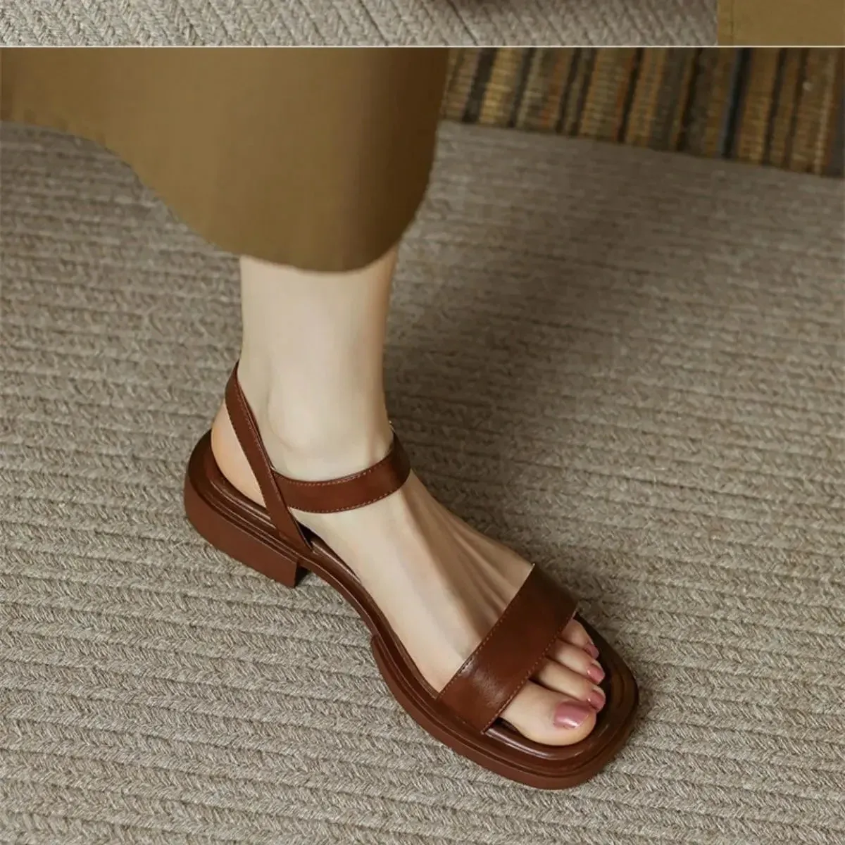 SCARLETT |  Open Toe Slingback Sandals