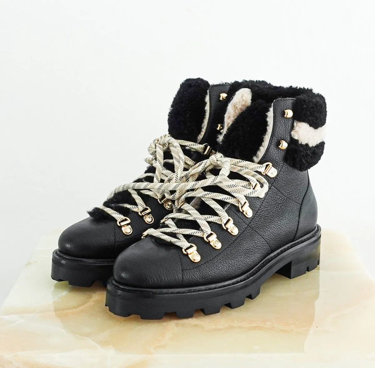 Snow black boots RRP £1k