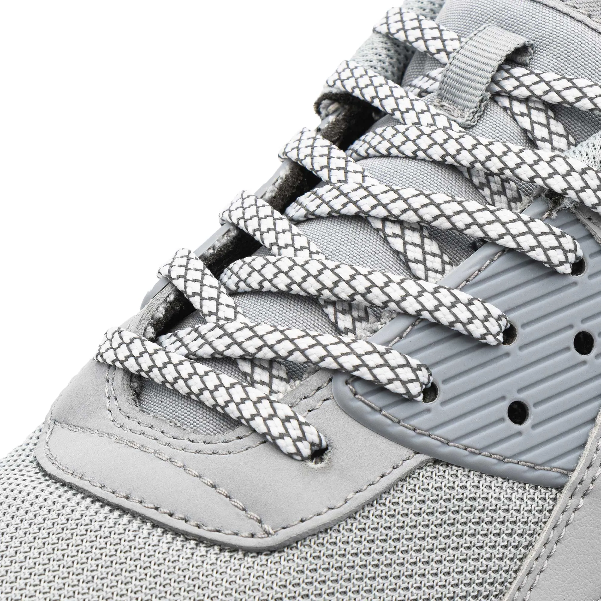 White - Reflective Flat Laces 1.0