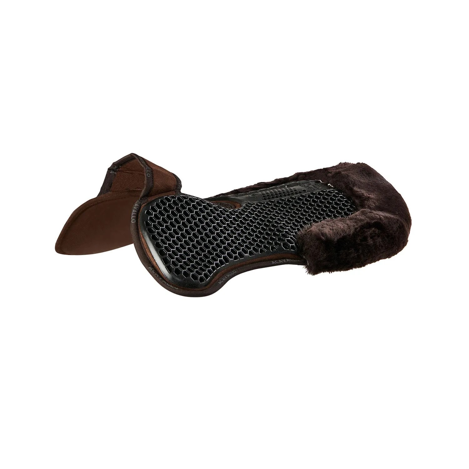 Withers Free Hexagonal Soft Gel Pad with Memory Foam & Rear Sheepskin Edge