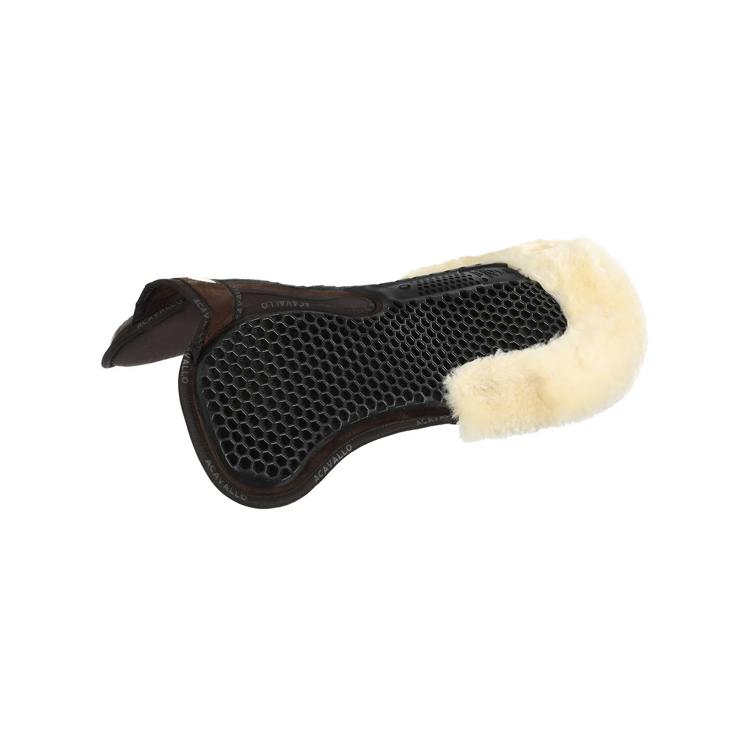 Withers Free Hexagonal Soft Gel Pad with Memory Foam & Rear Sheepskin Edge