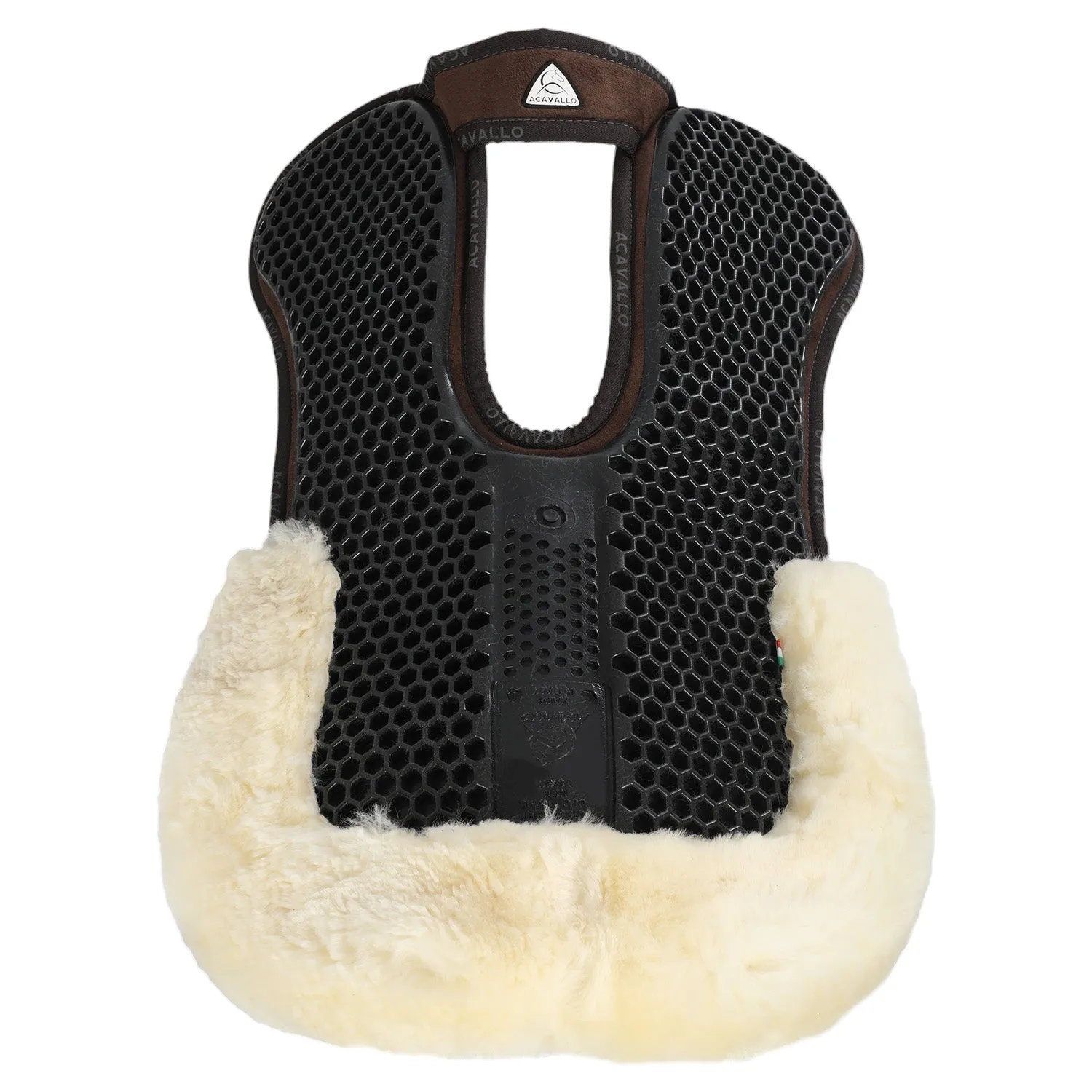 Withers Free Hexagonal Soft Gel Pad with Memory Foam & Rear Sheepskin Edge